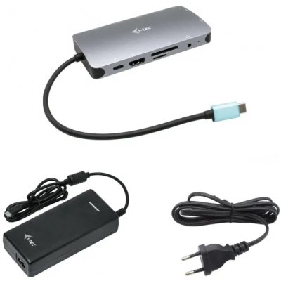 i-Tec USB-C Metal Nano Dock HDMI/VGA with LAN + Power Delivery 100 W C31NANODOCKVGAPD – Zboží Živě