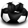 Sedací vak a pytel FITMANIA Fotbalový míč XL Vzor 04 ČERNO-BÍLÁ