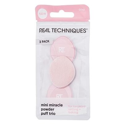 Real Techniques Mini Miracle Powder Puff mini labutěnky na pudrové produkty 1 balení růžová – Zbozi.Blesk.cz