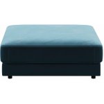 DEVICHY Tmavě modrá sametová podnožka Laure 112 x 112 cm – Zboží Mobilmania