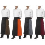 Egochef Barmanská zástěra do pasu Double Černohnědá E-6109009C – Hledejceny.cz