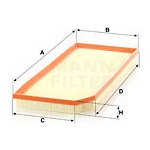 Vzduchový filtr MANN-FILTER C 41 002 – Hledejceny.cz