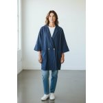 Sako tmavě modré dlouhé – Zbozi.Blesk.cz