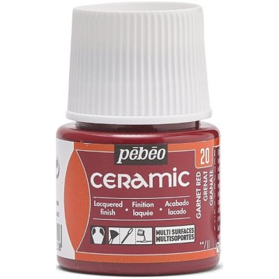 Pébéo Barva na keramiku Ceramic 45 ml 20 Garnet Red – Zboží Dáma