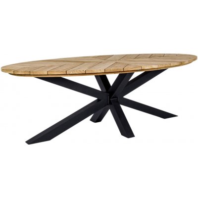Bizzotto Paldail 240 x 110 cm s bílou podnoží Teakový zahradní jídelní stůl – Hledejceny.cz