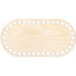 Woody Crafts Přírodní dno na háčkované košíky - Ovál Velikost: 20x10 cm – Zbozi.Blesk.cz