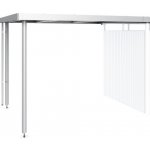 Přístřešek pro zahradní domek Biohort HighLine H3 282 x 235 cm stříbrný metalický – Hledejceny.cz