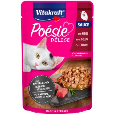 Vitakraft Cat Poésie Déli Sauce Srdce 85 g – Zboží Mobilmania