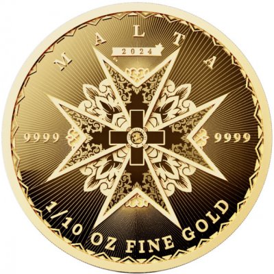 Pressburg Mint Zlatá mince Maltese Cross 2024 1/10 oz – Zboží Dáma