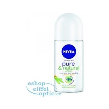 Nivea Pure & Natural Action Jasmín Woman roll-on 50 ml