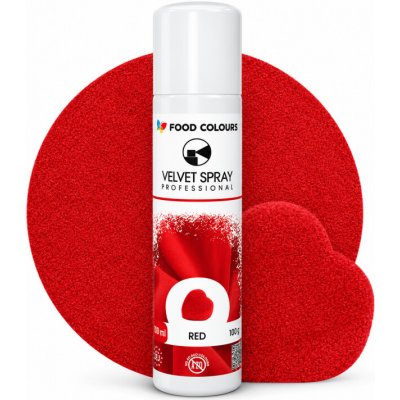 Food Colours sametový sprej Red 100 ml – Hledejceny.cz