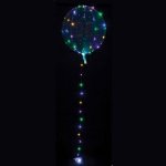 Amscan Koule čistá svítící LED barevná 38 cm x 40 cm fóliový balónek – Sleviste.cz