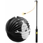 RAPPA Lampion duch Halloween 25 cm duch koule se svítící hůlkou 39 cm – Zboží Dáma