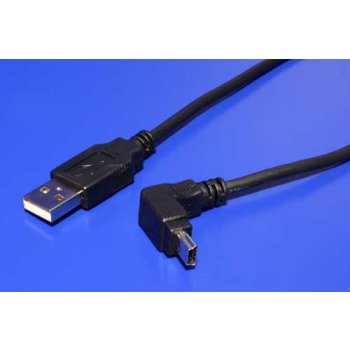 Digitus ku2m2f-90 micro USB 2.0, A-B, konektor do úhlu 90°, 1,8m