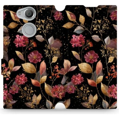 Mobiwear - Sony Xperia XA2 - V171S Zlatavé lístky a květy – Zboží Mobilmania