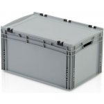 TBA Plastové obaly s.r.o. Plastová Euro přepravka 600 x 400 x 320 mm s víkem – Zboží Dáma