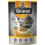 Grand kočka deluxe 100% kuřecí se zeleninou 12 x 100 g – Zboží Mobilmania