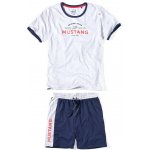 Mustang Mika pánské pyžamo krátké bílo modré – Hledejceny.cz