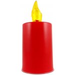 Baterie Centrum | LED Svíčka LED/2xAA teplá bílá 10,8 cm červená | BC0202 – Hledejceny.cz