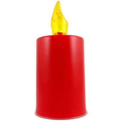Baterie Centrum | LED Svíčka LED/2xAA teplá bílá 10,8 cm červená | BC0202 – Hledejceny.cz