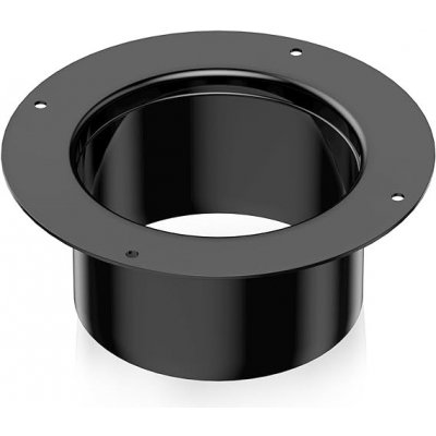 Hon&Guan nástěnná přírubová spojka ABS 150 mm černá – Hledejceny.cz