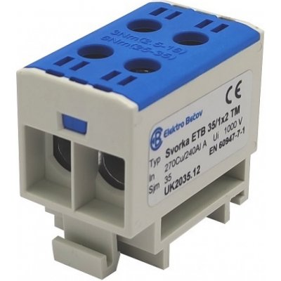 ELEKTRO BEČOV Svorka ETB 35/1x2 modrá UK2035.12 – Hledejceny.cz