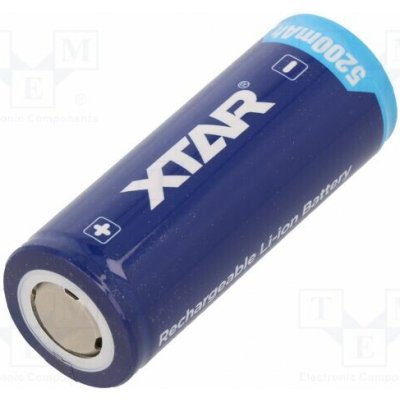 XTAR 26650 5200 7A FLAT TOP Akum: Li-Ion; 26650; 3,6V; 5200mAh; Ø26,6x68mm; 7A; 1ks. – Zboží Živě