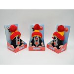 Moravská Ústředna Brno Krtek 20 cm červený kulich plyš Zvuk – Sleviste.cz