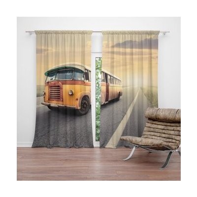 Sablio Závěs Autobus veterán: 2ks 140x250cm – Hledejceny.cz