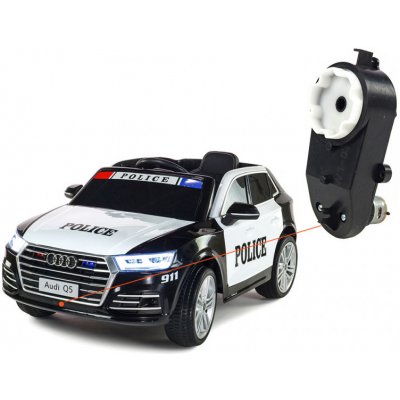 DAIMEX Náhradní elektrický motor s převodovkou pro řízení na dětské autíčko Audi Q5 Policejní – Zboží Mobilmania