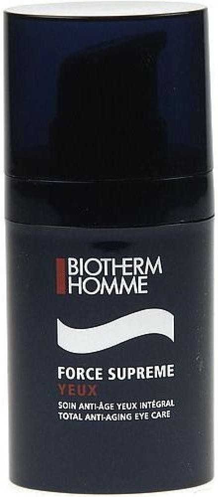 biotherm Homme Force Supreme zpevňující oční sérum proti vráskám Blue Algae Extract + Pro-Xylane 15 ml