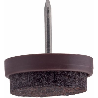 Walteco Filcový kluzák s hřebem, průměr 20mm, hnědý, 8 ks , 84968 – Zbozi.Blesk.cz