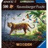 Puzzle Ravensburger 175147 Dřevěné Tygr V Džungli 500 Dílků