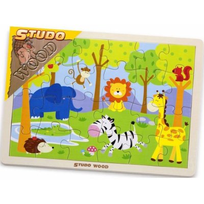 Studo Wood Puzzle safari 24 ks – Zbozi.Blesk.cz