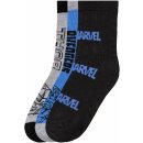 Marvel Chlapecké ponožky, 3 páry modrá / šedá / černá