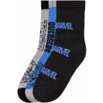Marvel Chlapecké ponožky, 3 páry modrá / šedá / černá – Zboží Dáma