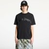 Pánské Tričko Palm Angels Curved Logo Tee Black/ Black