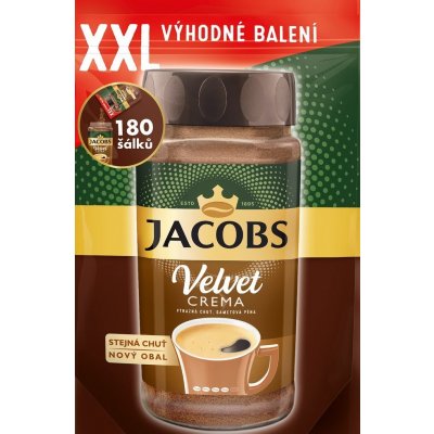 Jacobs Douwe Egberts Velvet Crema XXL instantní káva 300 g – Zbozi.Blesk.cz