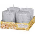 Nohel Garden Svíčky adventní rustikální metalická d6x7cm 4ks – Hledejceny.cz