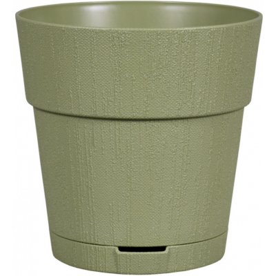 Stefanplast Samozavlažovací květináč Ethica olivově zelený 30 cm – Zboží Mobilmania