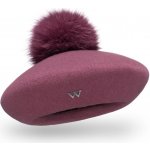 Krumlovanka dámský baret s bambulí W-0005/506 fialový – Hledejceny.cz