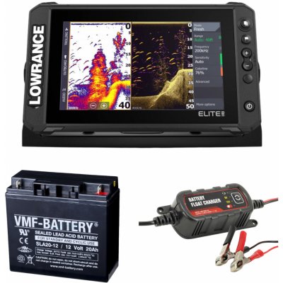Lowrance Elite FS 9 Active Imaging 3V1 + Baterie 20Ah + Nabíječka 1,2A – Zboží Dáma