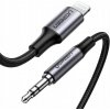 Flex kabel Ugreen MFI Lightining 3,5 mm mini jack pro Apple - šedý