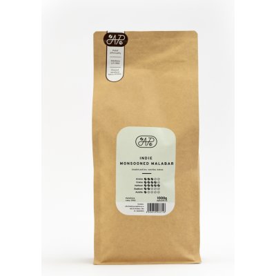 APe Káva Indie Monsooned Malabar 1 kg – Zboží Mobilmania