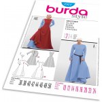 Střih Burda 7977 - Středověké šaty, hradní paní, královna – Zboží Dáma