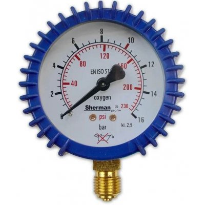 Sherman Manometr Kyslík 10 bar G 1/4 TSGNM1614TLEN – Zboží Mobilmania