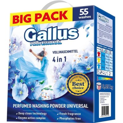 Gallus Profesional Universal prací prášek 3,05 kg 55 PD – Zboží Mobilmania
