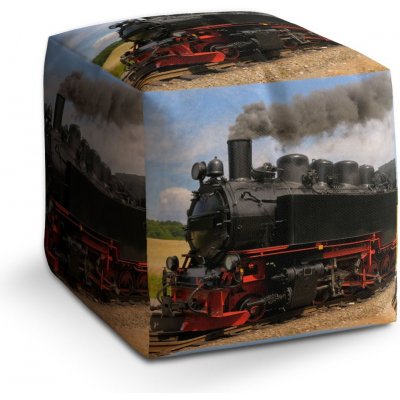 Sablio taburet Cube lokomotiva 3 40x40x40 cm – Zbozi.Blesk.cz