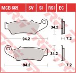 Přední brzdové destičky TRW / Lucas Honda CRF 250 R 2004 - 2017 směs SI | Zboží Auto
