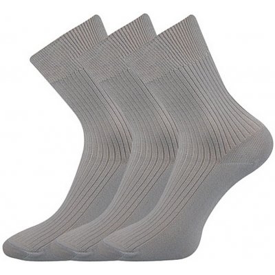 Boma Viktor pánské ponožky s extra volným lemem 3 páry světle šedá – Zboží Mobilmania